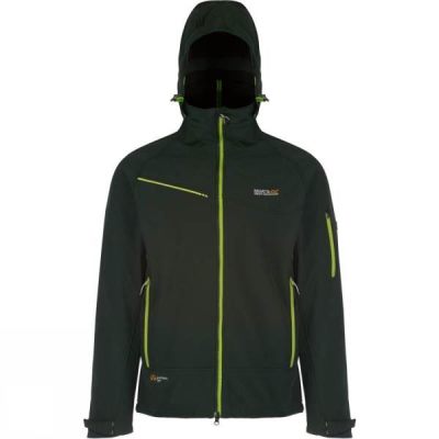 Chaquetas Regatta Hewitts II Hombre - Gris Oscuro / Verde - Chile QJG021386